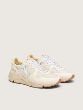 Running Sole pour femme en mesh et nappa blanc