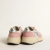 Running Sole pour femme en mesh gris et daim avec étoile pailletée argentée