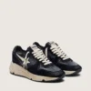 Running Sole pour femme en nappa et daim noirs