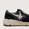 Running Sole pour femme en nappa et daim noirs