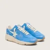 Running Sole pour homme en daim bleu vif avec étoile blanche