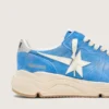 Running Sole pour homme en daim bleu vif avec étoile blanche