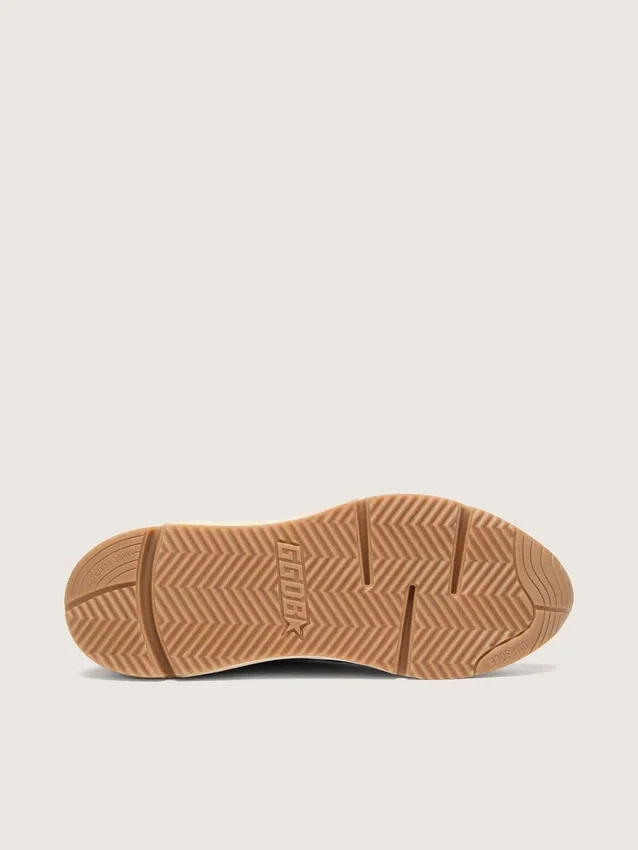 Running Sole pour homme en daim bleu vif avec étoile blanche