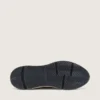 Running Sole pour homme en nylon crème et cuir, avec étoile en cuir vert