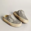 Sabot Space-Star pour femme, pailleté, avec étoile et languette gris glacé