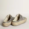 Sabot Space-Star pour femme, pailleté, avec étoile et languette gris glacé
