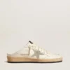 Sabots Ball Star en cuir nappa avec étoile en daim gris glacé