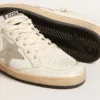 Sabots Ball Star en cuir nappa avec étoile en daim gris glacé