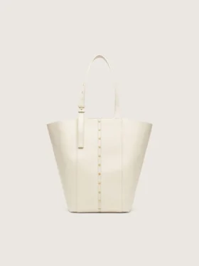Sac 24/7 North South en cuir couleur beurre avec anses réglables