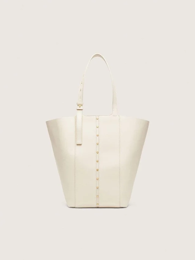 Sac 24/7 North South en cuir couleur beurre avec anses réglables