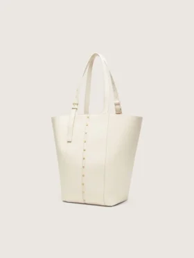 Sac 24/7 North South en cuir couleur beurre avec anses réglables