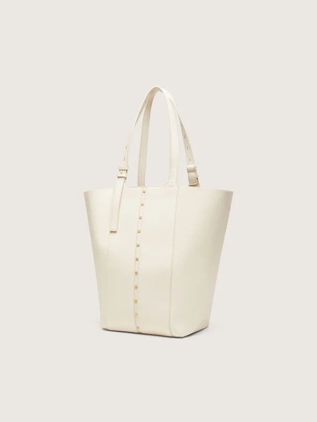 Sac 24/7 North South en cuir couleur beurre avec anses réglables