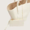 Sac 24/7 North South en cuir couleur beurre avec anses réglables