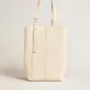 Sac 24/7 North South en cuir couleur beurre avec anses réglables