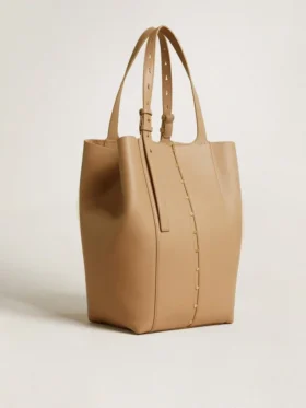 Sac 24/7 North South en cuir couleur cappuccino avec anses réglables