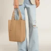 Sac 24/7 North South en cuir couleur cappuccino avec anses réglables