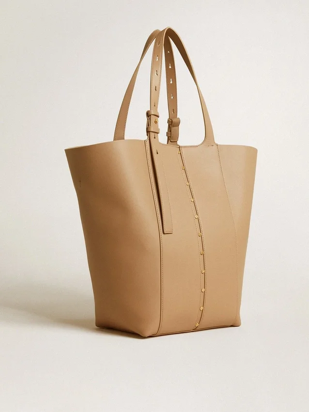 Sac 24/7 North South en cuir couleur cappuccino avec anses réglables