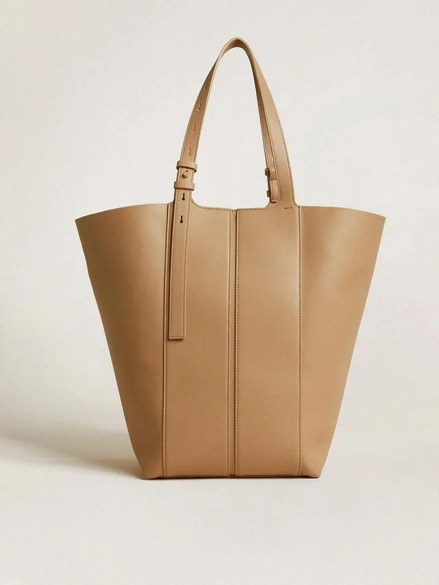 Sac 24/7 North South en cuir couleur cappuccino avec anses réglables