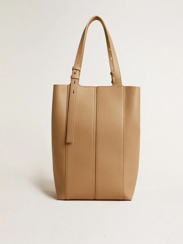 Sac 24/7 North South en cuir couleur cappuccino avec anses réglables