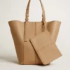 Sac 24/7 North South en cuir couleur cappuccino avec anses réglables