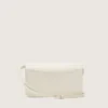 Sac Gioia en cuir gaufré couleur beurre avec détails dorés