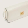 Sac Gioia en cuir gaufré couleur beurre avec détails dorés