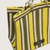 Sac Spiaggina rayé jaune, vert et marron