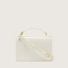 Sac Venezia en cuir gaufré couleur beurre avec détails dorés