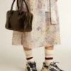 Sac Vita en cuir noir vieilli avec détails dorés