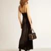 Sac Vita en cuir noir vieilli avec détails dorés