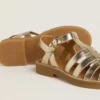 Sandales Maxime Junior en cuir doré