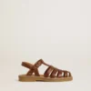 Sandales Maxime Junior en cuir marron