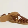 Sandales Maxime Junior en cuir marron