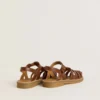 Sandales Maxime Junior en cuir marron