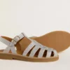 Sandales Maxime Junior en micro-paillettes argentées