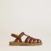 Sandales Maxime Young en cuir marron