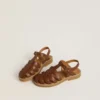 Sandales Maxime Young en cuir marron