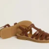 Sandales Maxime Young en cuir marron