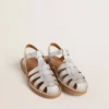 Sandales Maxime Young en micro-paillettes argentées