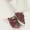 Sandales Maxime Young en micro-paillettes argentées