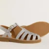 Sandales Maxime Young en micro-paillettes argentées