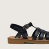 Sandales Young Maxime en cuir bleu marine