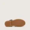 Sandales Young Maxime en cuir bleu marine