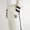 Short blanc pour garçons avec logo brodé