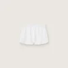 Short de sport blanc à double épaisseur pour femme