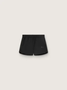 Short de sport noir à double épaisseur pour femme