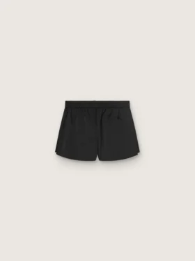 Short de sport noir à double épaisseur pour femme