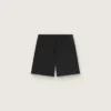 Short de sport noir double épaisseur pour homme