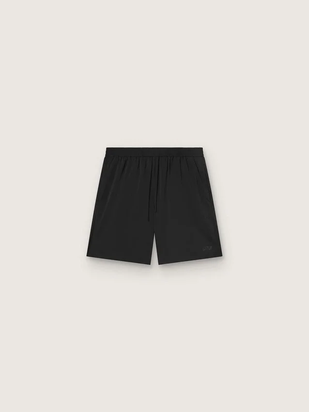Short de sport noir double épaisseur pour homme
