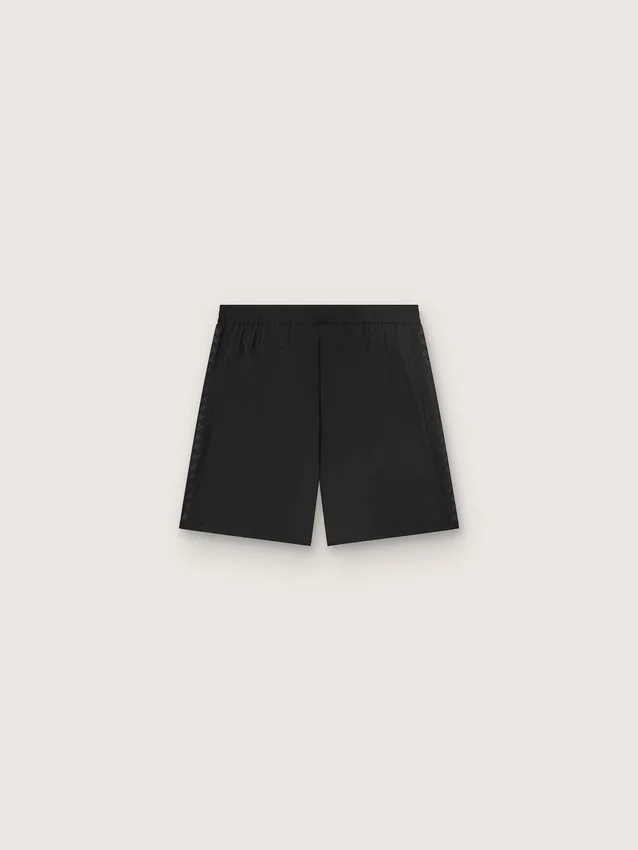 Short de sport noir double épaisseur pour homme